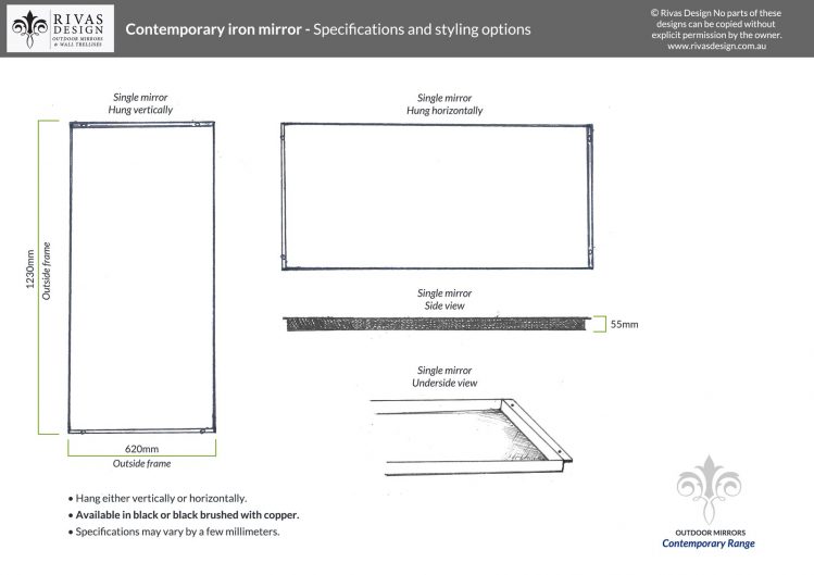 Contemporary outdoor mirror std - Outdoor Mirrors