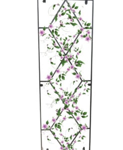 4 Diamond design trellis with vines png