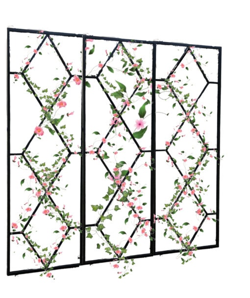 6 Diamond design trellises set of three