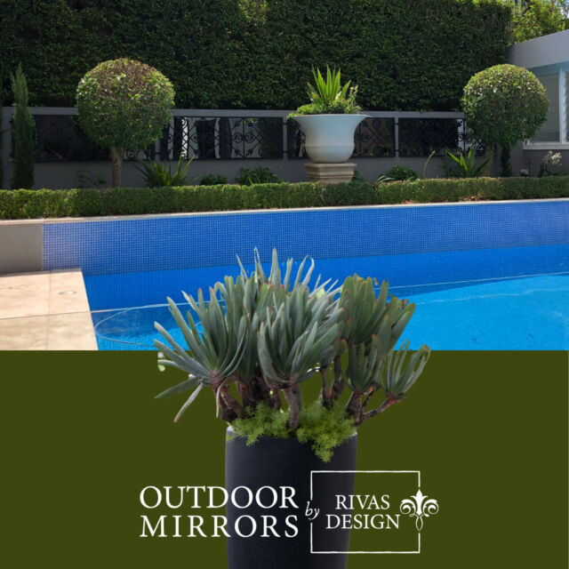 Add a layer of interest and style to a plain retaining wall with Rivas Design outdoor mirrors. ⁠
⁠
#outdoormirrors⁠
#LandscapeDesign ⁠
#courtyards ⁠
#gardens ⁠
#ExteriorDesign⁠
#GardenLove⁠
#OutdoorAccessories⁠
#GardenDesign