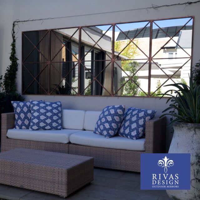 Outdoor Mirrors bring light and style to plain walls.
